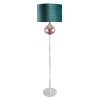 Stojaca lampa SALVIA8 s podstavcom kombinujúcim sklo a kov 43x157cm