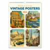 Kalendář 2026 nástěnný: Vintage plakáty - světová města, 33 x 46 cm