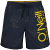 O'Neill CALI FLORAL SHORTS tmavo modrá,žltá Pánske plavecké šortky S