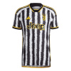 adidas Juventus Authentic Home Shirt 2023 2024 Adults Black/White 2XL