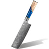 IZMAEL Damaškový kuchynský nôž Hakusan Small Cleaver/Modrá 16.5 cm
