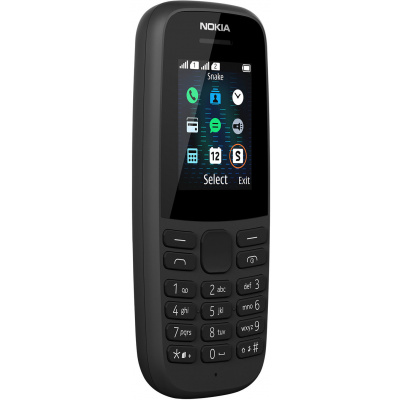 Nokia 105 (2019) Dual SIM čierna Ako NOVINKA v OVP 16KIGB01A08