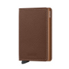 Kožená peňaženka SECRID Slimwallet Saffiano Caramel stredne hnedá karamelová