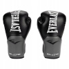 Boxingové rukavice Everlast EV2500 -Black/šedá - 16 oz. (Boxingová prilba s nosom a bradou Ihsan Sports)