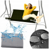 Záhradná hojdačka - Vidaxl Garden Swing, 125 cm, oceľ a plast, (Vidaxl Garden Swing, 125 cm, oceľ a plast,)