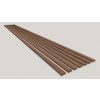 Dekoračný 3D lamelový panel 265x30x2,4cm podklad Filc MDF Biela lamela CPL Dub Charleston 3D-F-DCH-BIEL