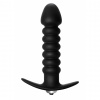 Vibračný análny kolík Lola Games First Time Twisted Anal Plug čierny - Čierna