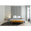 Čalouněný nástěnný panel Classic plus 30/30/3 cm - šedá