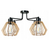 BERGE Závesná lampa DRON 4xE27 WOOD DIAMOND