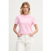 Tommy Hilfiger tričko dámske s bavlnou WW0WW49941 ružová S