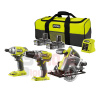 Ryobi R18DDIDCSP-220S aku 18 V set (R18IDP + R18DD3 + RWSL1801 + 2 x 2 Ah baterie + nabíječka + taška)