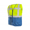 CANIS BOLTON / Reflexná vesta - žltá/modrá L