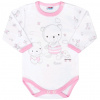 Dojčenské body New Baby Bears ružové - 62 , Ružová