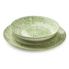 Porcelánová obedová súprava AFFEK DESIGN STRIPES GREEN pre 6 osôb (18 dielov)