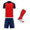 Futbalová sada Givova Kit Capo pre celé mužstvo, od 12 ks, červená/ tmavomodrá počet ks v sade: 12 hráčskych setov