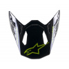 kšilt pro přilby SUPERTECH S-M8 RADIUM 2, ALPINESTARS (tmavě modrá/žlutá fluo) M142-1922