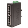 Planet ISW-801T, 8x 10/100, DIN,IP30, rozšířený teplotní rozsah -40~75°C, IEEE 802.3az (EEE), EFT+ESD (ISW-801T)