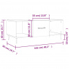 vidaXL Konferenčný stolík biely 102x50x40 cm kompozitné drevo - Biela - 118476-65151