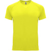 Bahrain detské športové tričko s krátkym rukávom, žltá Fluor, 8