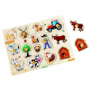 2Kids Toys Drevené puzzle Farma 14 dielov