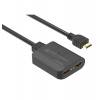PremiumCord HDMI 2.0 Mini Splitter 1-2 Pigtail 4Kx2K@60Hz HDCP2.2 Downscaler (khsplit2h)