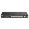 D-Link DGS-1100-26MPV2 26-Port PoE+ Gigabit Smart Managed Switch, 24x PoE gigabit, 2x RJ45/SFP, PoE budget 370W DGS-1100-26MPV2/E