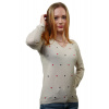 Dámsky pulóver Srdina beige M