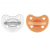 CHICCO Cumlík Physio Luxe Variant: CHICCO Cumlík Physio Luxe orange/gray 6-16m, 2ks