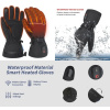 Vyhrievané rukavice zimné športy vodotesné - 3 stupne intenzity + dotykové na mobil