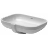 Duravit Happy D.2 Umývadlo zápustné, 48x35 cm, bez otvoru na batériu, s WonderGliss, alpská biela 04574800001