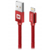 Swissten Datový Kabel Textile Usb / Lightning Mfi 1,2 M Červený 71524206