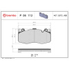 BREMBO Sada brzdových platničiek kotúčovej brzdy BREMBO P 06 112