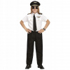Kostým pre chlapca- Pilotný kostým diaľkového ovládania 4 prvky 128 (Swat Costum Sowa maska maska hnedý grzary 2el)