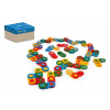 Stavebné kocky domino plast 64ks v krabici 30x25cm Wader 12m+