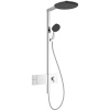 HANSGROHE Raindance Alive S Showerpipe nástenný sprchový systém s termostatom ShowerSelect Comfort, horná sprcha 1jet priemer 300 mm, ručná sprcha 3jet, chróm, 24582000