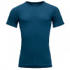 Pánske merino tričko Devold Lauparen merino 190 Base Tee Man flood XXL