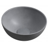 Sapho MINOR betónové umývadlo na dosku, priemer 26cm, šedá mat MR26017