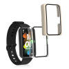 Ochranný rámeček se sklem na fitness náramek HONOR Band 7 / Band 6 / Huawei Band 7 / Band 6 Case 2 ks transparentně-béžové (Ochranný rámeček se sklem na fitness náramek kwmobile Protector pro HONOR Ba