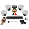 Monitorrs Security 5 MPix AHD kamerový set dome 4 kanálový