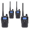Súprava 4 prenosných rádiových staníc PNI PMR R45 PRO 446MHz, 0,5W, 99 programovateľných kanálov, 16 PMR a 38 CTCSS a 104 DCS tónov, Squelch 5 úrovní, VOX, TOT, BCL, Scan, Roger Beep