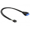 DeLock adaptér USB 3.0 19-pin samica na USB 2.0 8-pin samica
