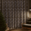 VidaXL Závesy na lampy, 3x3 m, 300 studených bielych L