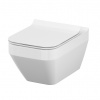 Cersanit CREA WC závesné CleanOn+sedátko SoftClose duroplast antibakteriál Biela S701-213 S701-213