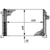 MAHLE Kondenzátor, klimatizace BEHR *** PREMIUM LINE *** AC 670 000P