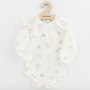 Dojčenské bavlnené body s dlhým rukávom New Baby Zoe Biela 86 (12-18m)