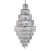 Searchlight Empire 13Lt Chandelier - Chrome Metal & Clear Crystal