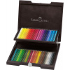 FAREBNÉ CERUZKY - FABER CASTELL - POLYCHROMOS - DREVENÁ KAZETA | 72 KS