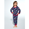 Dievčenské pyžamo CORNETTE Kids Girl 032/168 Meadow tmavo modrá 86-92