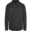 Build Your Brand Pánska riflová košeľa BY152 Black Washed 5XL