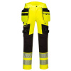 Portwest DX442 HI-VIS Reflexné nohavice DX4 44, Reflexná žltá-Čierna